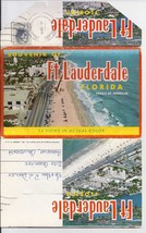 SOUVENIR OF FT. LAUDERDALE FLORIDA Souvenir PostCards Picture Pack of 14, CURT  - £4.68 GBP
