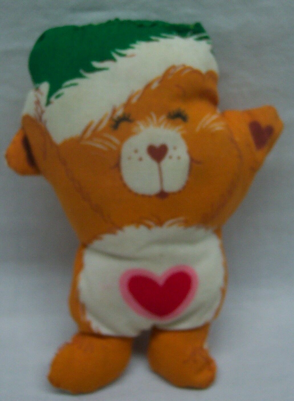 VINTAGE Care Bears HANDMADE TENDER HEART BEAR 5" Plush STUFFED ANIMAL Christmas - £15.58 GBP