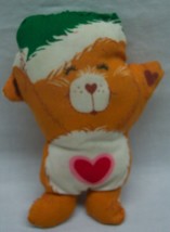 Vintage Care Bears Handmade Tender Heart Bear 5&quot; Plush Stuffed Animal Christmas - £15.53 GBP