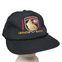 VTG Operation Desert Shield Liberate Kuwait Embroidered Snapback Trucker Cap Hat - £12.90 GBP