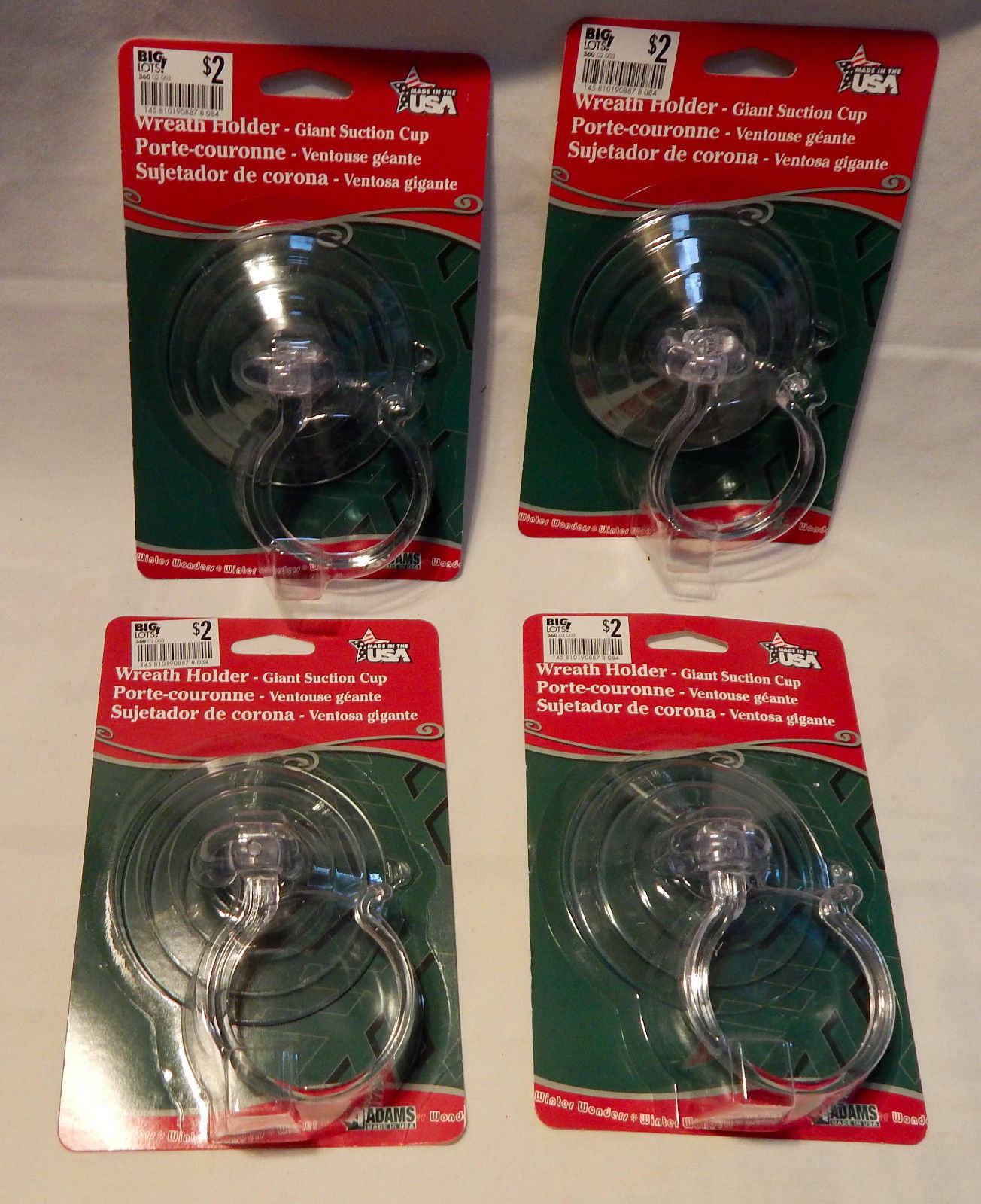 Giant Suction Cup Wreath Holder Or Anything To Hang On Windows Or Doors ... - $5.91