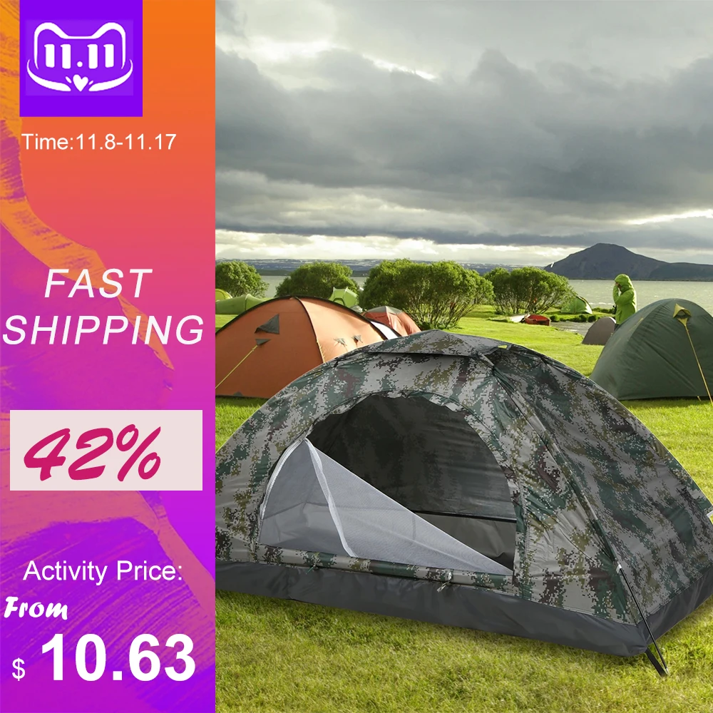 Ultralight Camping Tent Portable Tent Outdoor UPF 30+ Anti-UV Coating Beach Tent - £24.96 GBP+