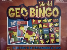 GeoBingo World — Geography Bingo /50 countries /Maps - New + FREE SHIPPI... - $23.22