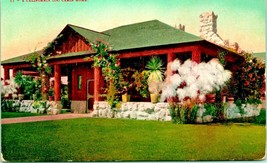 Log Cabin Home West Adams Street Los Angeles California CA UNP 1910s DB Postcard - £3.12 GBP