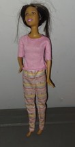 Barbie Brown Hair Made To Move Arms Regular Jointed Knees Poseable Doll ... - $15.00