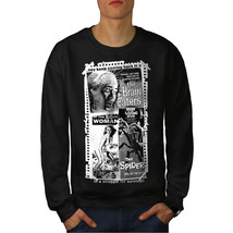 Wellcoda Vintage Horror Film Mens Sweatshirt, Evil Casual Pullover Jumper - £24.11 GBP+