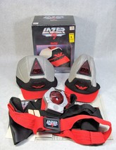 VINTAGE 1987 WORLD OF WONDER LAZER TAG STAR CAPS HARNESS AND MORE! - $31.49