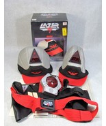 VINTAGE 1987 WORLD OF WONDER LAZER TAG STAR CAPS HARNESS AND MORE! - $31.49