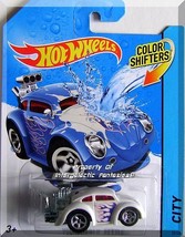 Hot Wheels Color Shifters - Volkswagen Beetle #BHR59 - #39/48 (2014) *White* - £6.39 GBP