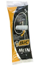 Bic Metal Men&#39;s Disposable Shaving Razors, 5-Count x 5 Packs - £26.37 GBP