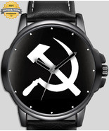 Soviet Flag Hammer Sickle Communism USSR CCCP Beautiful Unique Wrist Watch - £43.60 GBP