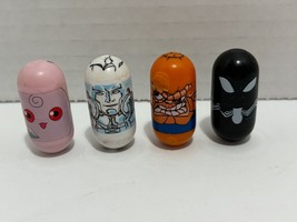 Lot Of 4 MIGHTY BEANZ Spin Master Toys 2003 Thing, Iceman, Spiderman, Igglybuff - $9.85