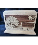 Brand New Oak Wood Hand Carved Chest Urn Funeral Cremation Adult Memoria... - €262,38 EUR