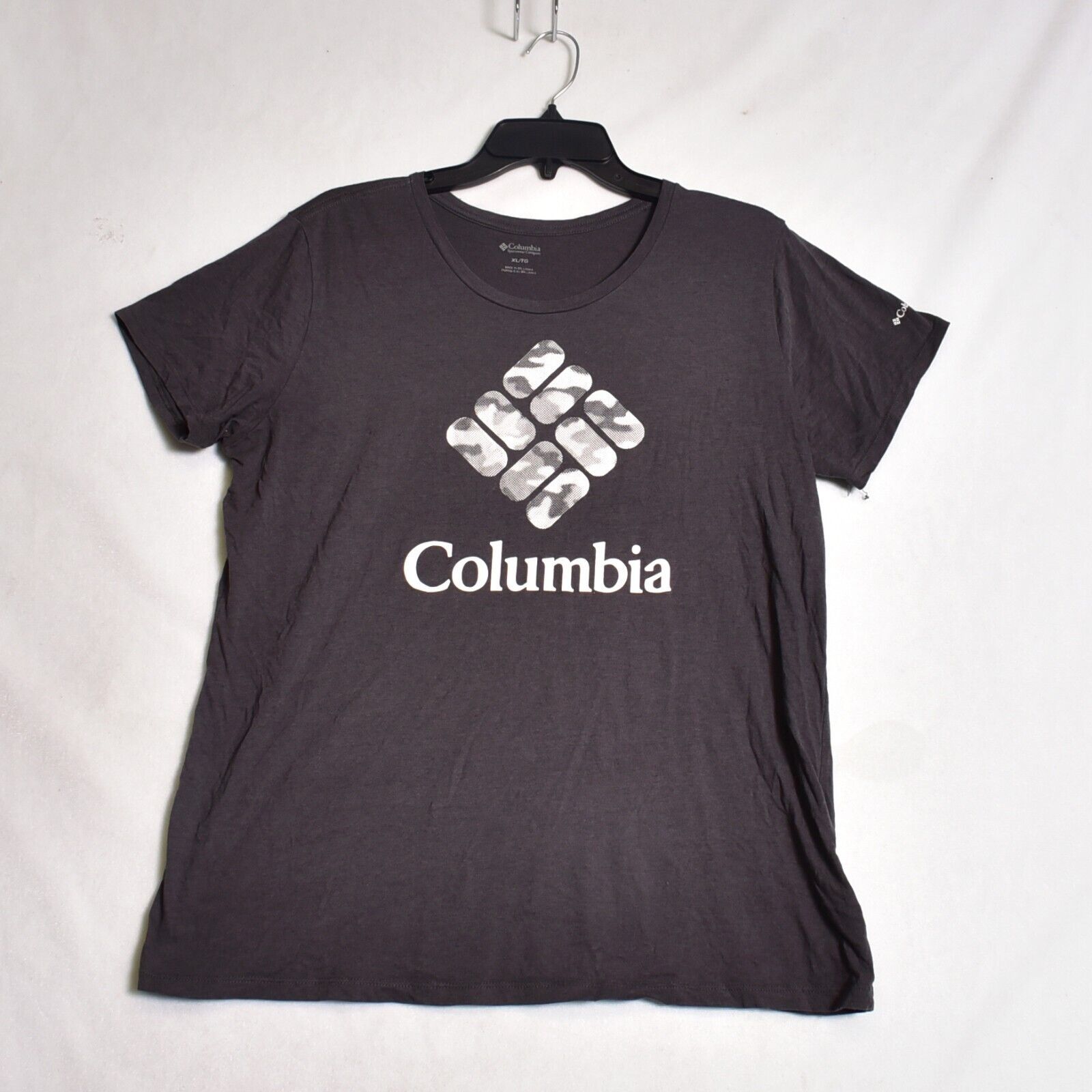 Columbia Sportswear Company Logo Tee Shirt Dark Grey Size XL - $11.34