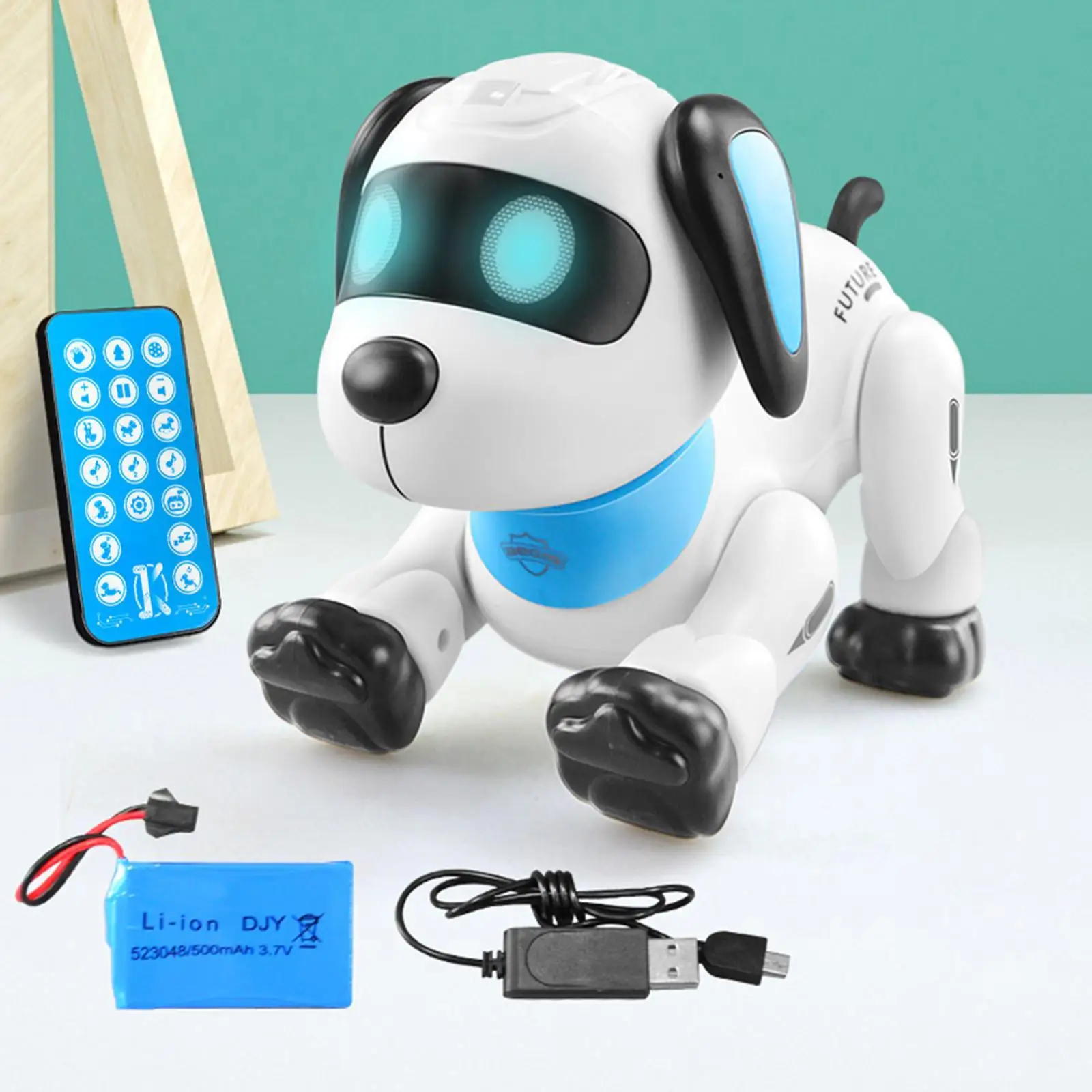Able gesture sensing rc dancing robot dog with voice app control for boys kids birthday thumb200