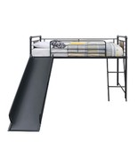 Cordelia Twin Loft Bed w/Slide, Sandy Black &amp; Dark Bronze Hand-Brushed F... - $12,191.78 MXN