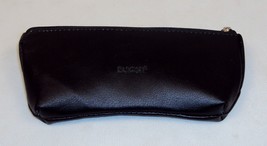 Buxton Black Leather Eyeglasses Case ~ 2 Pair/Two Pockets w/Attached Shammys - £7.62 GBP