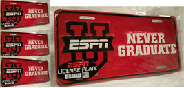 ESPN U-College Game Day License Plate University-Never Graduate-Man Cave... - $15.81