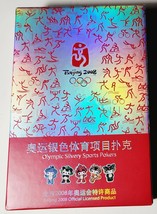 Olympic Poker Series Box Card Set Silvery Sports Pokers 2008 Beijing - £6.87 GBP