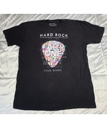 Hard Rock Cafe All One Four Winds Casino &amp; Resort Mens Black T-Shirt-XLarge - £9.37 GBP