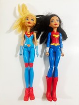 D.C. COMICS SUPER HERO DOLLS SUPER WOMAN &amp; WONDER WOMAN 12” Tall - $14.84