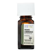 Aura Cacia - Organic Essential Oil - Lemongrass - .25 oz - £15.25 GBP