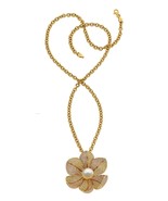 18K Gold Hasbani Gioielli 13mm Pearl &amp; 9ct Diamond Pendant Necklace 23&quot; ... - $200,741.69 MXN