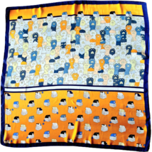 Square Polyester Scarf &quot;Cat World&quot; - £27.97 GBP