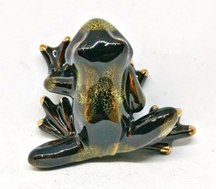 Golden Pond Collection Black and Green Baby Frog Figurine (D) - £31.97 GBP