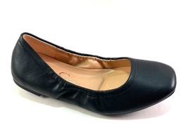 Jessica Simpson Sandaze Black Leather Slip On Ballet Flat - £55.94 GBP