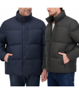 Nautica Men&#39;s Lightweight Quilted Puffer Jacket Full Zip Blue/Gray Sizes... - €44,12 EUR