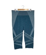 Livi Pants Womens 30 32 Lane Bryant Capri Pull On Leggings Seamless Teal... - $27.06 CAD