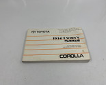 1999 Toyota Corolla Owners Manual OEM E03B32051 - $26.99