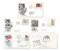 FDC Lot of 4 Sc# 1153 1238 1307 1318 Art Craft Cachet 1960s first Day Covers - $6.69