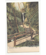 UK England Isle of Wight Shanklin Chine Bridge Waterfall J Welch Postcar... - $5.69