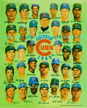 1969 CHICAGO CUBS TEAM FACSIMILE SIGNED 8x10 RP PHOTO ERNIE BANKS RON SA... - $17.99