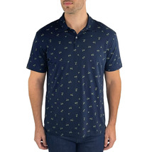 Jachs New York Men&#39;s Size XL Pima Cotton Navy Palm Tree Short Sleeve Shi... - £10.38 GBP