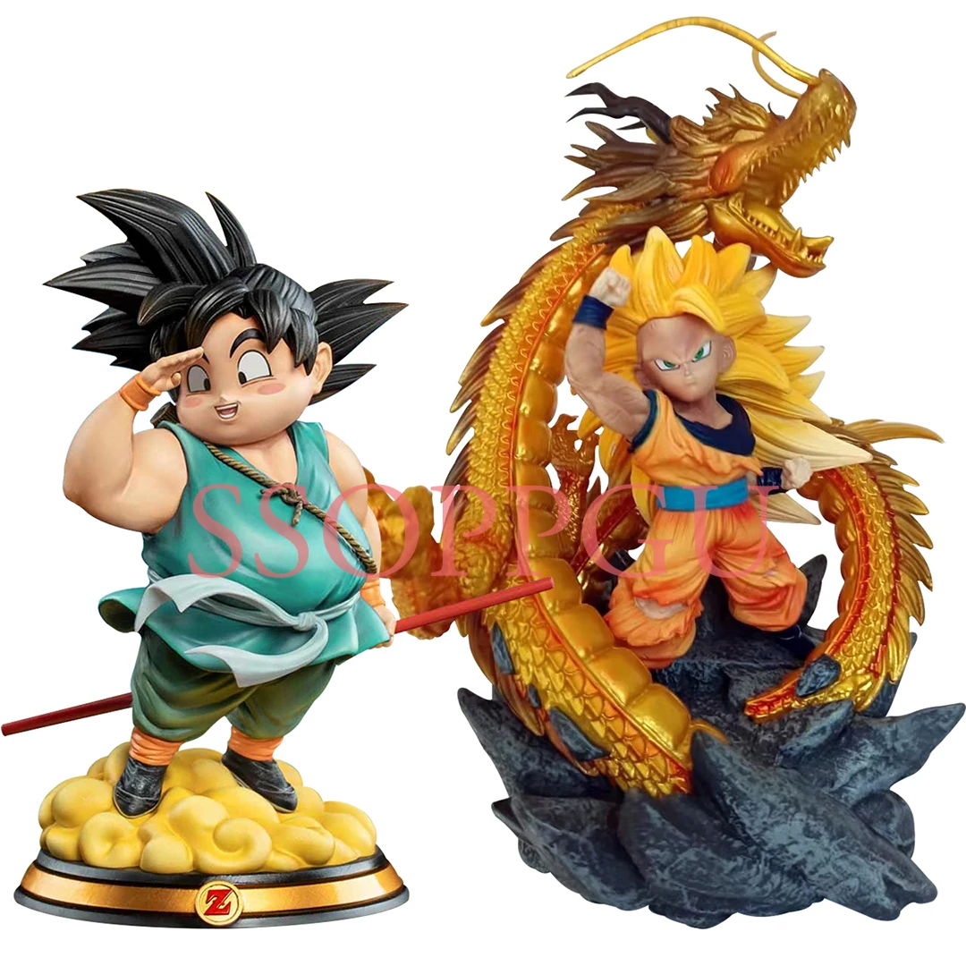 Sun Studio Dragon Ball Figure Super Saiyan 3 Dragon Fist Son Goku Kakarotto PVC - £27.84 GBP+