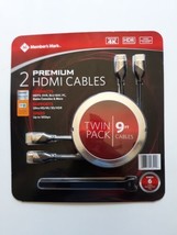 Member&#39;s mark premium 2 High-speed HDMI cables 9ft, 4K HDR, with 6 cable ties  - £11.63 GBP