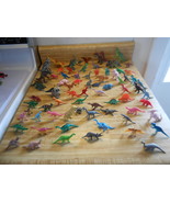 large lot of dinosaurs toy dinsaurs lot of 74 different toy dinosaurs - £10.08 GBP