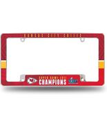 Kansas City Chiefs 2023 Super Bowl Champions License Plate Frame NEW! - $452.30 MXN