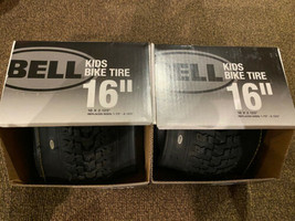 Bell Kids Bike Tire 16” X 2.125” Replaces: 1.75”-2.125” Black Set Lot of 2 New - £31.84 GBP