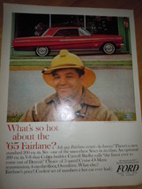 Ford What&#39;s So Hot About the &#39;65 Fairlane Print Magazine Ad 1965 - £5.58 GBP