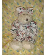 Boyds Bears Ophelia Plush Bear Wearing Floral Jumper - $19.99