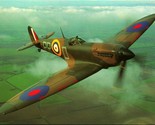 Spitfire Mk1a Fighter Plane UNP Continental Size Postcard - $3.91