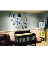 ALPHABET SET-WOODEN LETTERS-WALL LETTERS-ABC WALL - £144.49 GBP