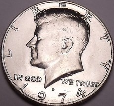 United States Unc 1974-D Kennedy Half Dollar~Free Shipping - £3.09 GBP