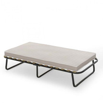 Folding Metal Bed with Memory Foam Mattress - £174.42 GBP