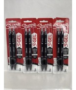 (4) Sharpie S-Gel BLACK Ink 0.7 Grip Retractable Gel Pen 2 pk COMBINE SHIP! - $193.47 MXN