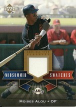 2005 UD All Star Classics Midsummer Swatches Moises Alou MS MA Giants - £2.74 GBP
